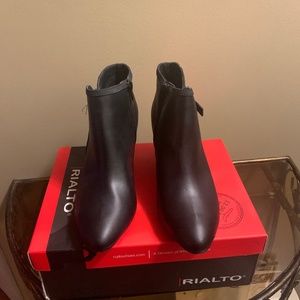 Black ankle boots(new in box)